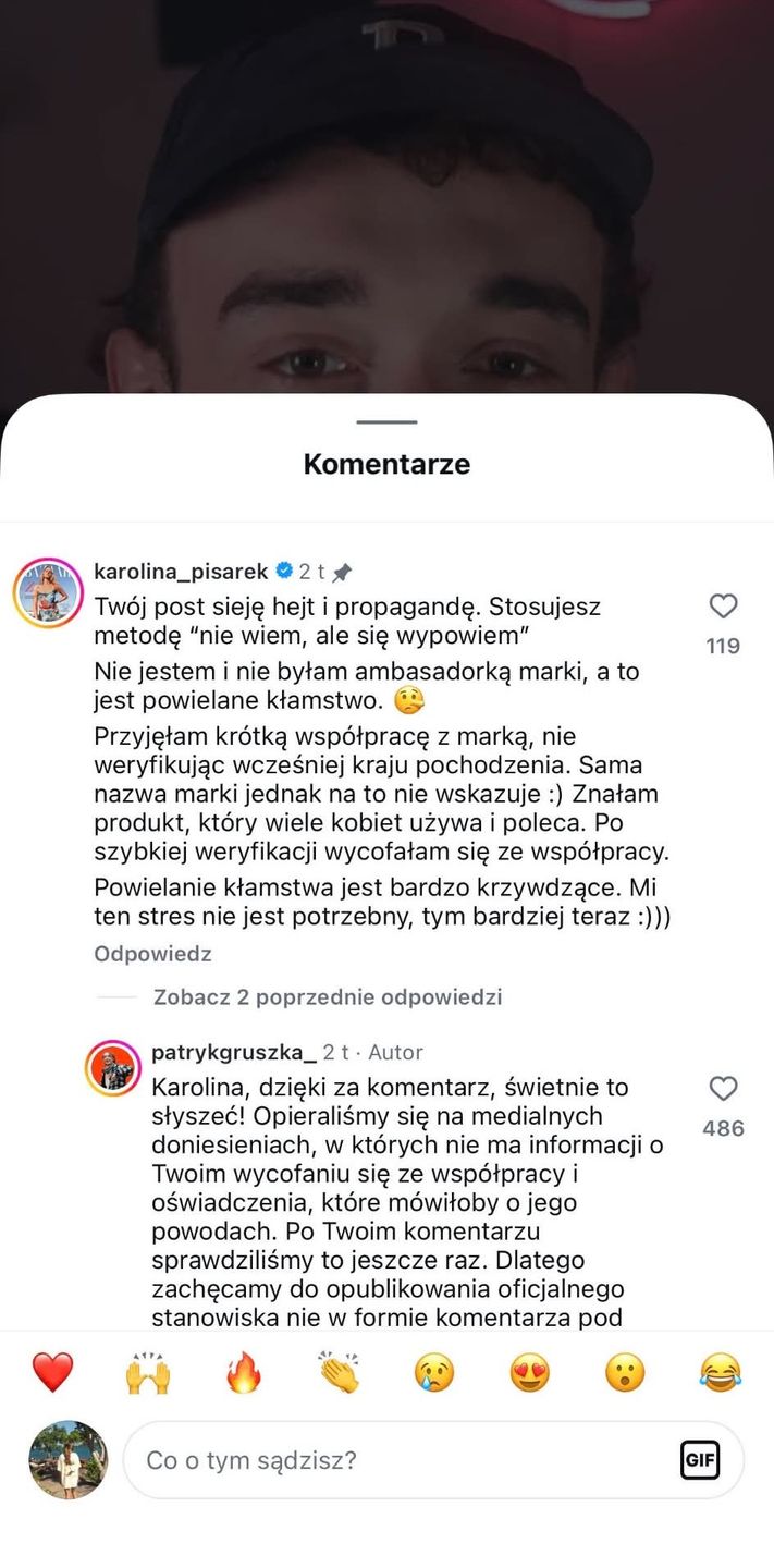 Karolina Pisarek poinformowała o zerwaniu współpracy