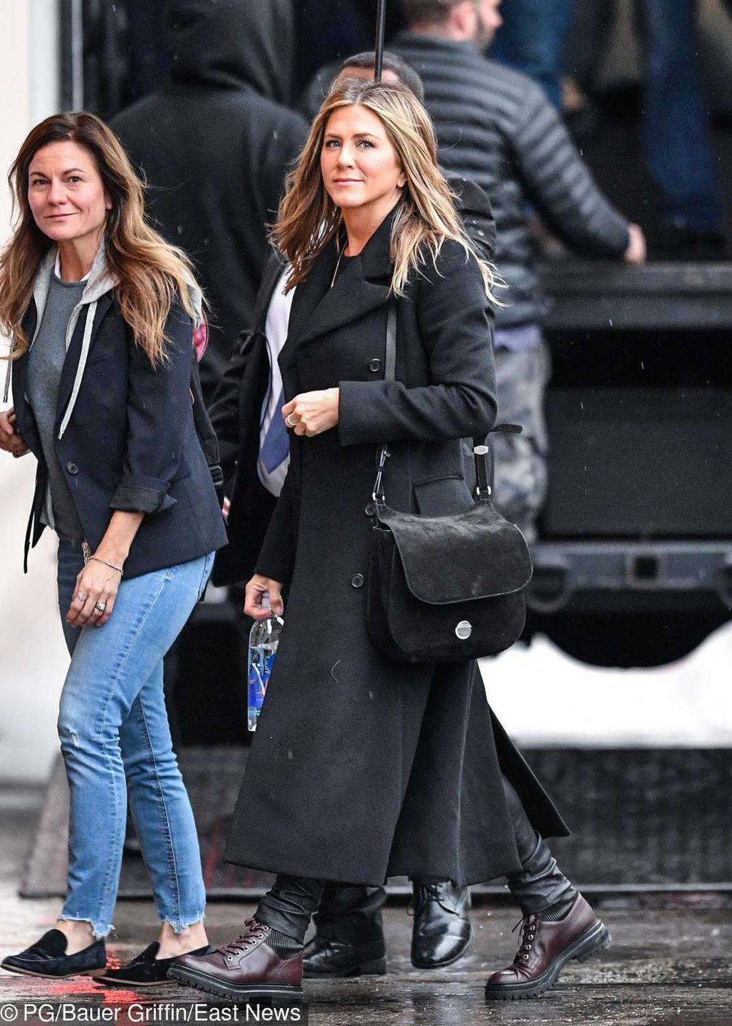 Jennifer Aniston w skórzanych spodniach