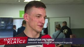 "Klatka po klatce" (on tour): Sebastian Przybysz "otworzył" KSW 48 nokautem! "Chciałbym rewanżu z Raciciem"