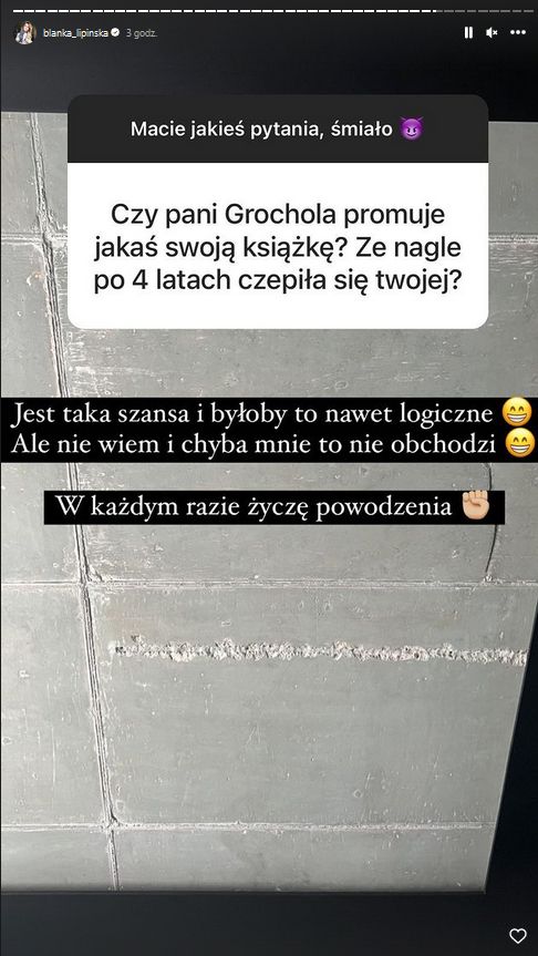 Katarzyna Grochola dosadnie ocenia "twórczość" Blanki Lipińskiej: "PROMOWANIE DEBILIZMU". Autorka "365 dni" odpowiedziała...