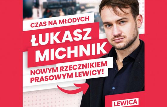 Łukasz Michnik rzecznikiem prasowym Nowej Lewicy