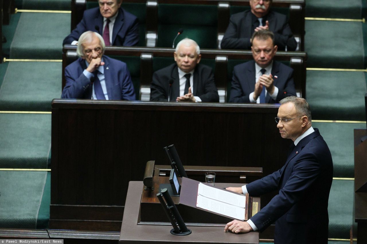 Duda aż podnosił głos. Mówił o "skandalu" w sądownictwie