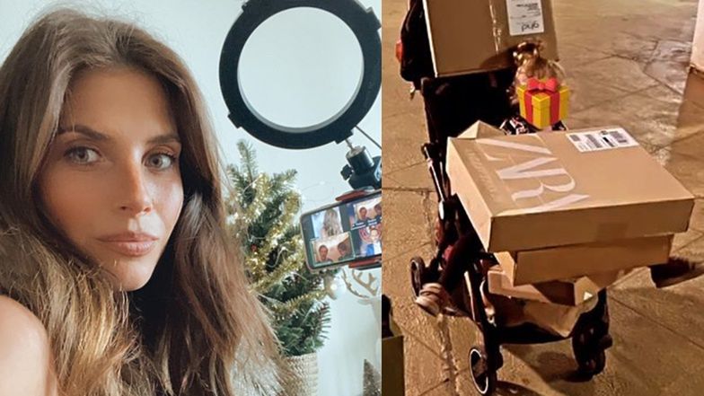 Weronika Rosati na świątecznych zakupach