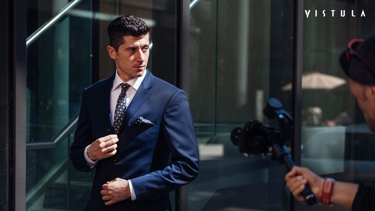 Robert Lewandowski jest twarzą marki Vistula.