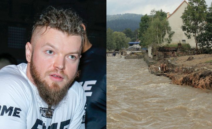 Sylwester Wardęga zorganizował zbiórkę dla powodzian