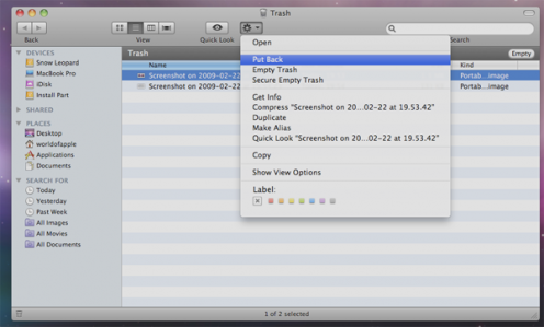 Co nowego w Snow Leopard 10.6 (build 10A261) 2