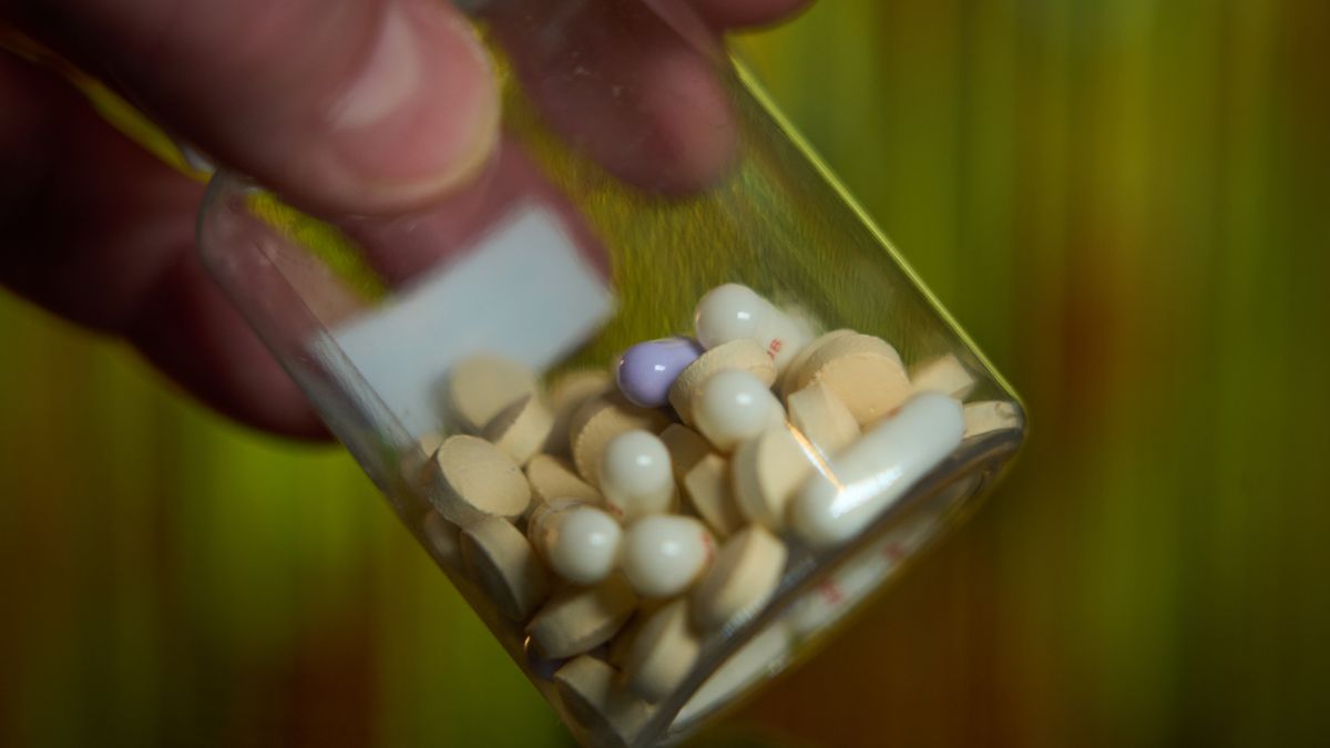Packaging and pills of different types of psychotropic medications are seen in this illustration photo taken in Warsaw, Poland on 22 April, 2025. (Photo by Jaap Arriens/NurPhoto via Getty Images)