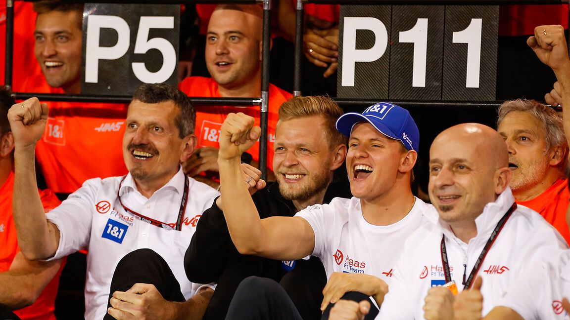 Materiały prasowe / Haas / Na zdjęciu: radość Haasa po GP Bahrajnu