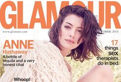 Anne Hathaway w październikowym Glamour UK