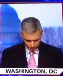 Dziennikarz zasnął na wizji!