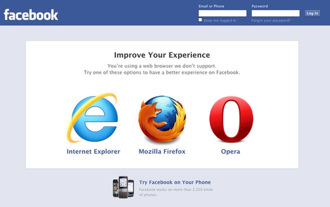 Facebook nie poleca już Google Chrome, jej miejsce zajęła... Opera