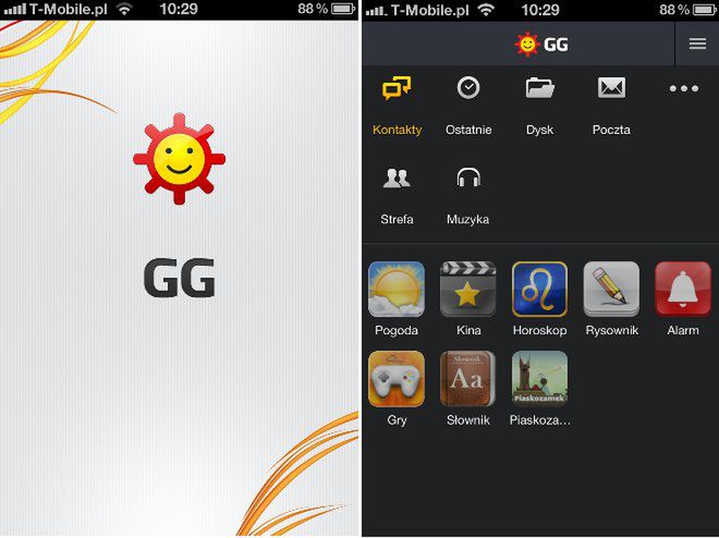 Nowe GG na iPhone'a