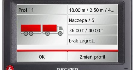 Becker Active 43 Transit - profesjonalna nawigacja