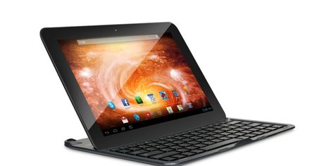 Aluminiowy tablet z bezprzewodową klawiaturą