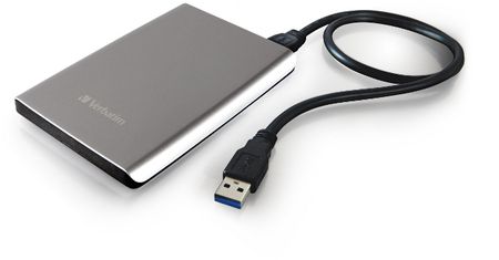 Nowy, cienki dysk przenośny Verbatim Store 'n' Go Ultra Slim