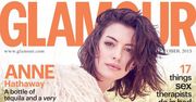 Anne Hathaway w październikowym Glamour UK