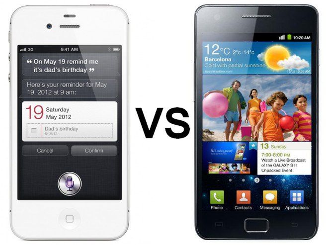 iPhone 4S vs Samsung Galaxy S II - test grawitacyjny