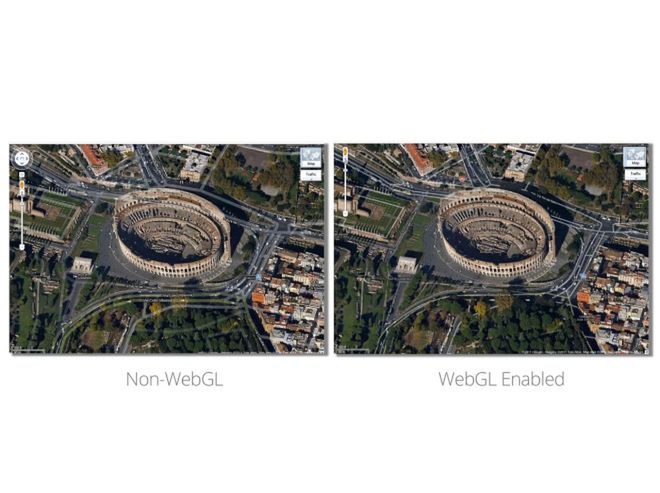 WebGL wreszcie w mapach Google