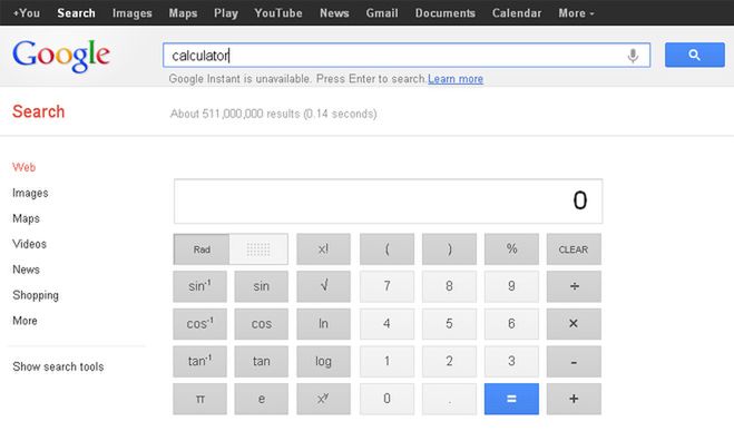 Google poprawiło swój kalkulator