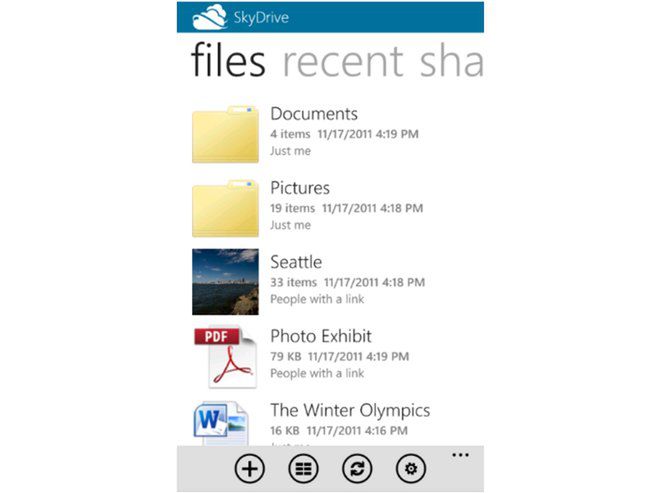 Wirtualny dysk SkyDrive w Windows Phone i iOS