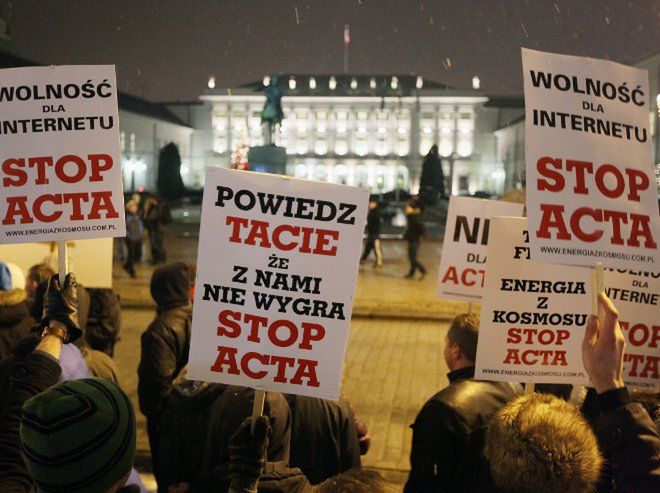 Jak polscy internauci protestują przeciw ACTA