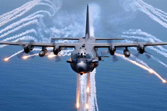 Samolot C-130 Gunship. Jedna z najpotężniejszych broni NATO