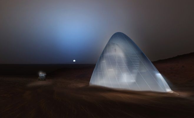 Czy tak będą wyglądać nasze domy na Marsie?