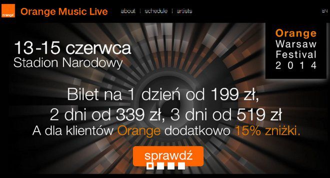 Orange Warsaw Festival 2014 - gdzie transmisja online?