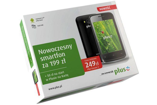 Smartfon Kazam 3 za 250 zł w Plusie