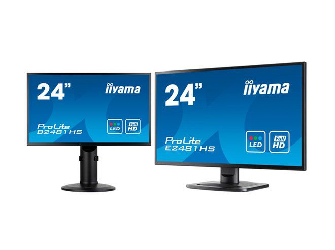 Dwa nowe monitory iiyama: hi-endowy E2481HS oraz biznesowy B2481HS