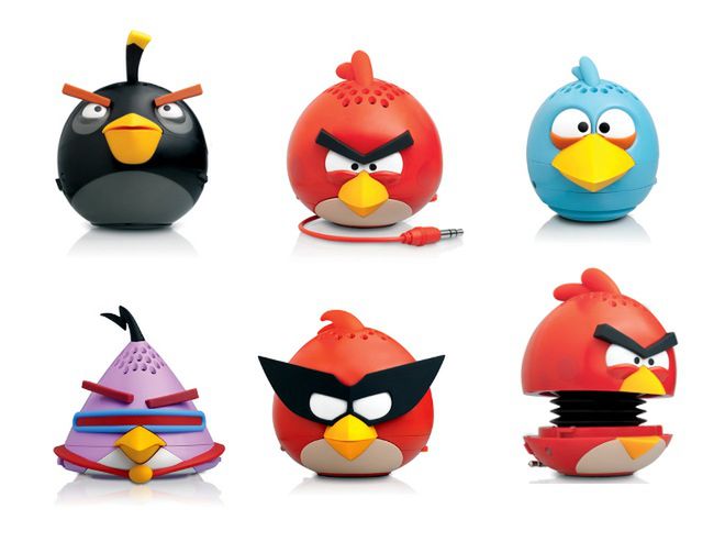 Mini głośniczki w kształcie Angry Birds