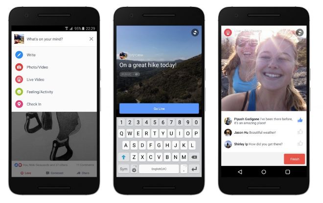 Nadawanie na żywo z Facebooka - start usługi na Androidzie i iOS