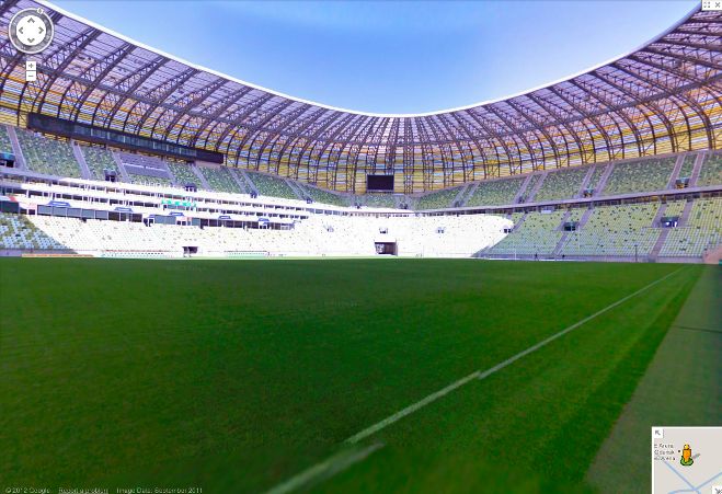 Zwiedź stadiony Euro 2012 nie ruszając się z domu