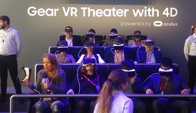 MWC 2016: Tak reagują na wirtualną rzeczywistość. To trzeba zobaczyć - Samsung Gear VR