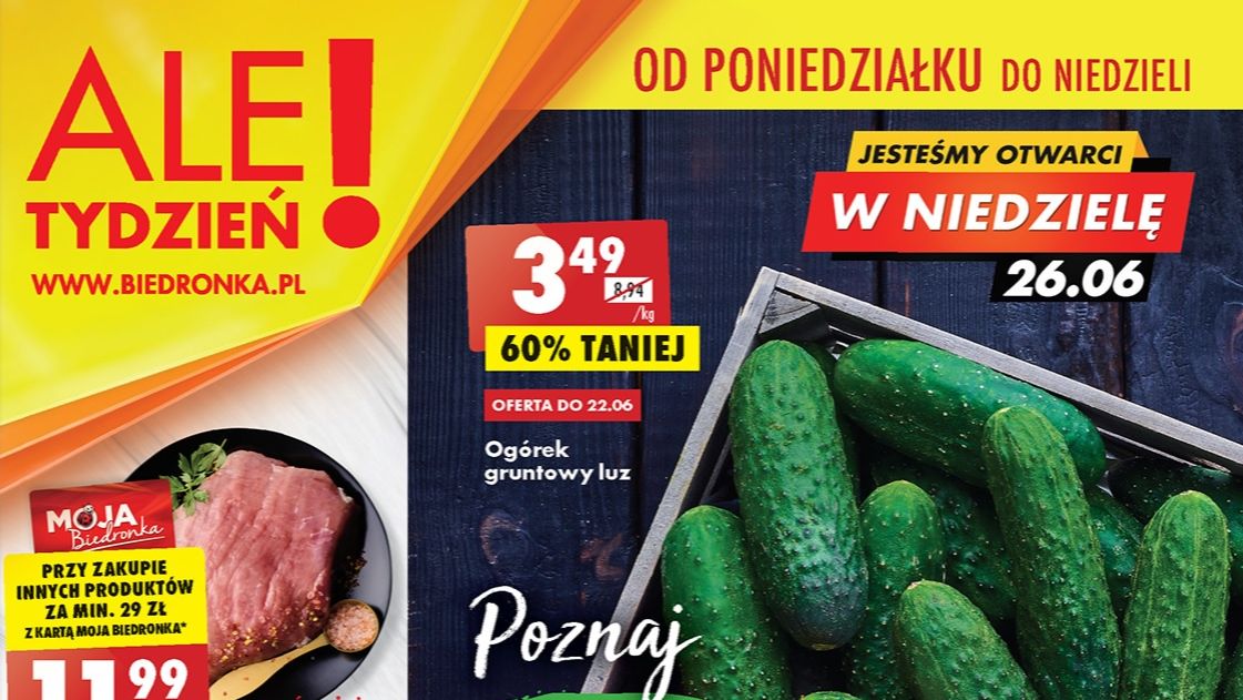Biedronka gazetka od poniedziałku 20 czerwca [20.06]
