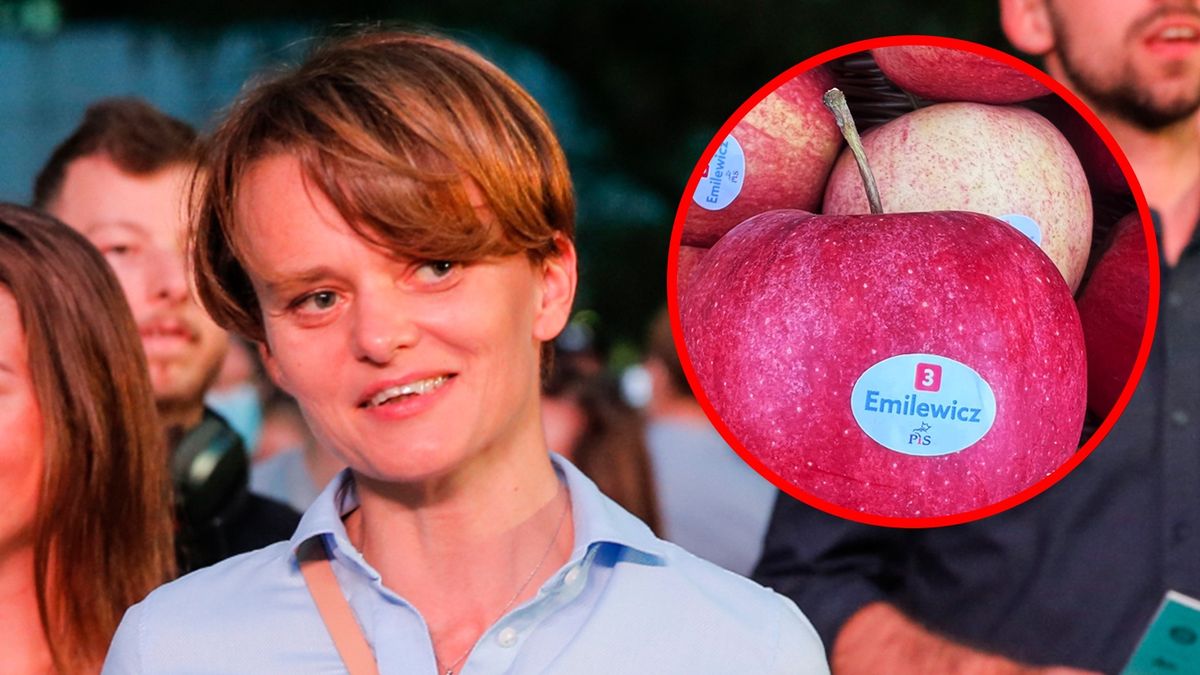 Emilewicz rozdaje jabłka. Pomysłem na kampanię pochwaliła się w sieci
