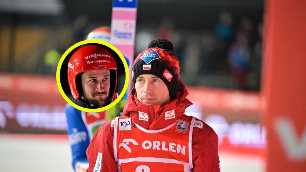 Getty Images / Bjoern Reichert/NordicFocus, Daniel Kopatsch / Na zdjęciu: Kamil Stoch, w kółeczku Markus Eisenbichler