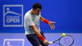 ATP Sankt Petersburg: Milos Raonić wyeliminowany przez Michaiła Jużnego, ogromne kłopoty Tomasa Berdycha