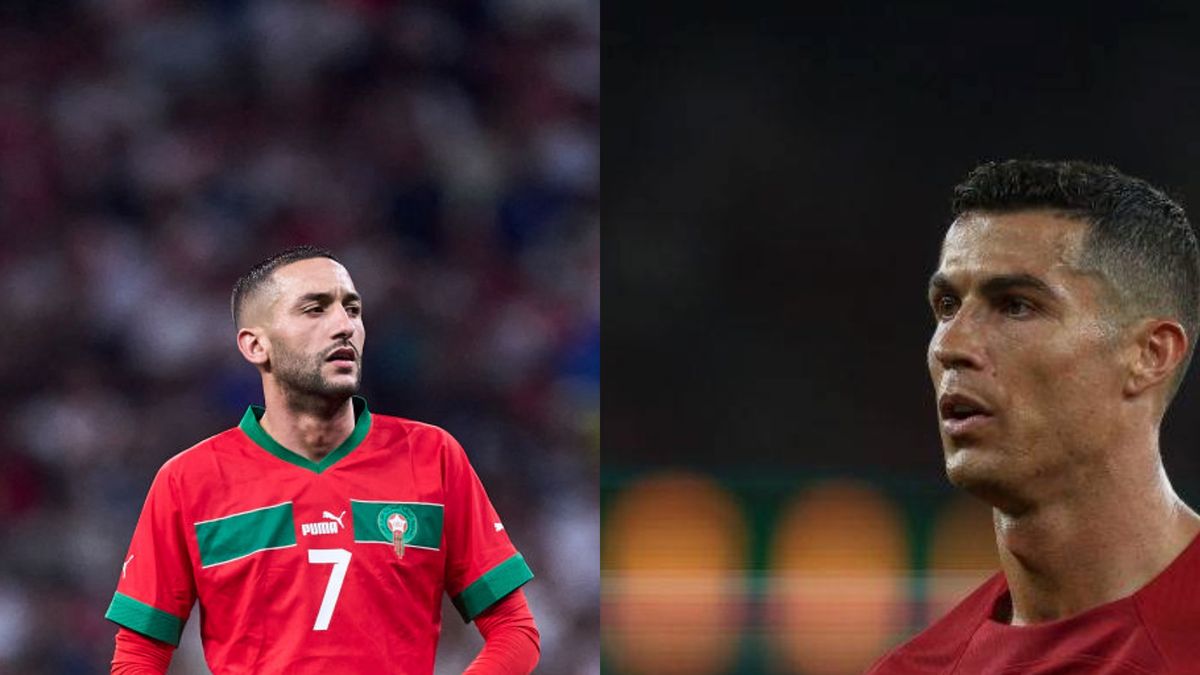 Zdjęcie okładkowe artykułu: Getty Images / Alex Caparros oraz Carlos Rodrigues / Na zdjęciu: Hakim Ziyech i Cristiano Ronaldo