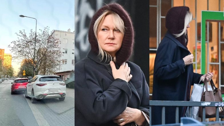 Grażyna Torbicka zaparkowała auto na zakzie