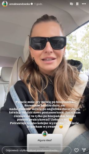 Anna Lewandowska przemówiła po hiszpańsku (źródło: Instagram)