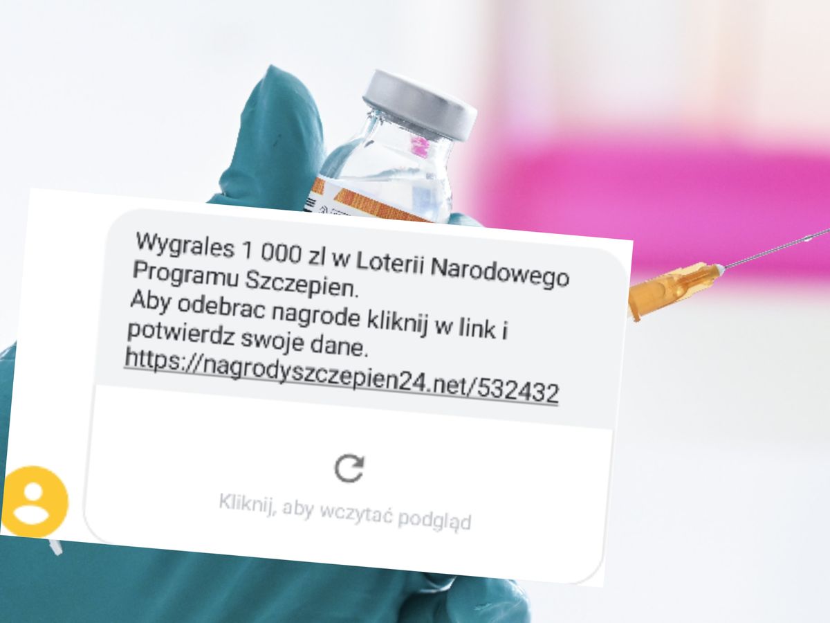 Loteria szczepionkowa. Fałszywe SMS-y trafiają do Polaków