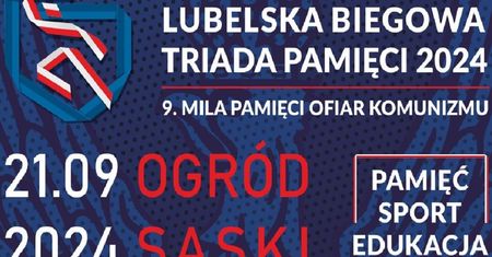Ogród Saski wypełni się biegaczami. „9. Mila Pamięci Ofiar Komunizmu w Lublinie” już we wrześniu