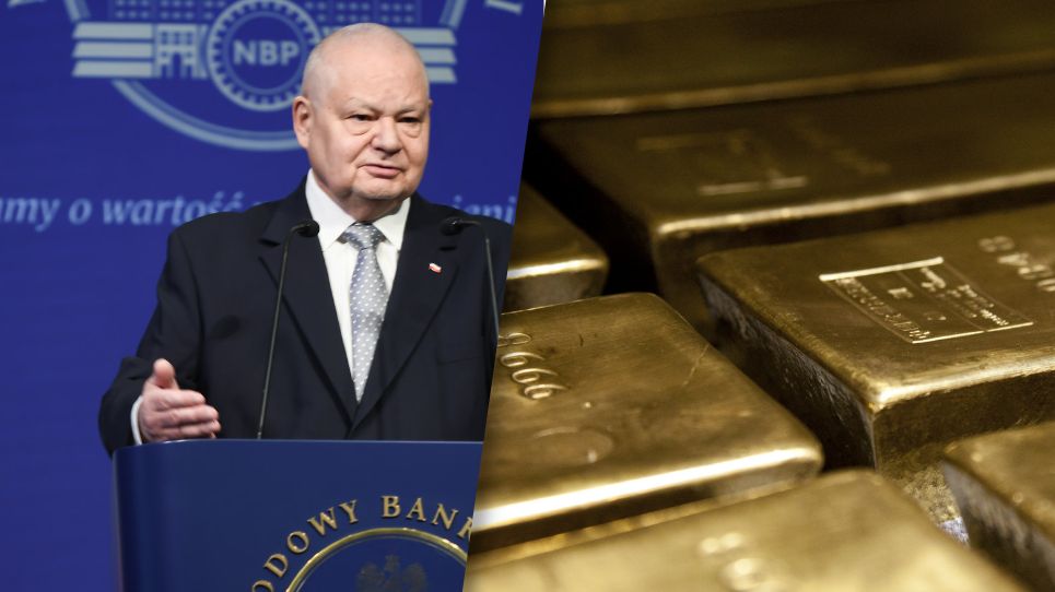 Wielkie zyski NBP po zakupach złota za prezesury Adama Glapiński