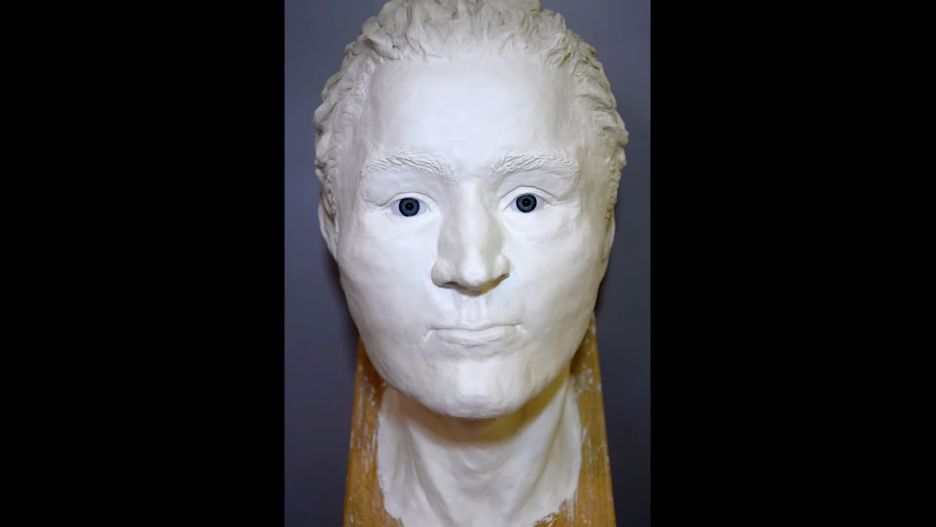 Twarz mieszkańca Dzwonowa sprzed 500 lat. 