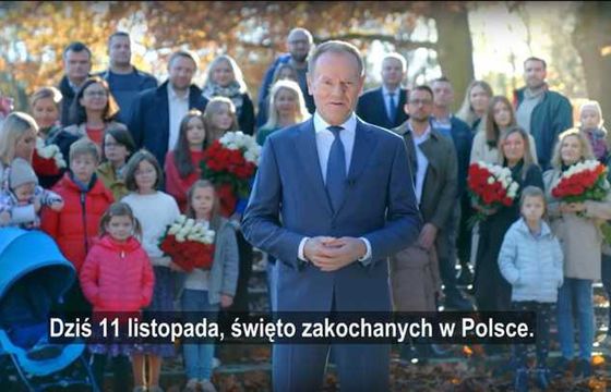 TVP nie pokaże spotu Donalda Tuska na Święto Niepodległości, tłumaczy to brakiem kolaudacji