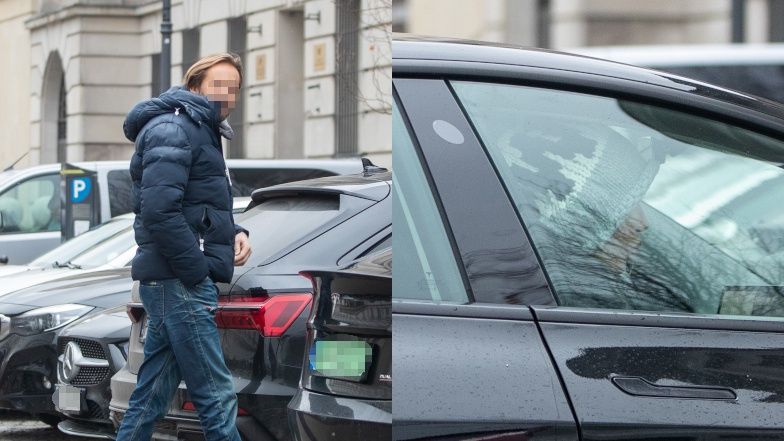 Agnieszka Woźniak-Starak na spacerze z ukochanym