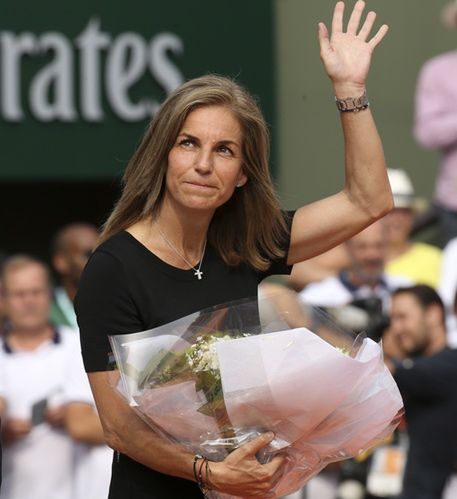 Na zdjęciu: Arantxa Sanchez Vicario (fot. Getty Images/Jean Catuffe)