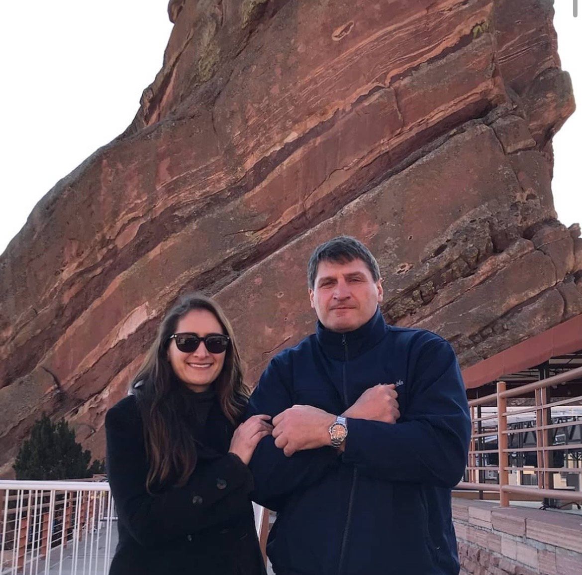 Aleksandra Gołota z tatą