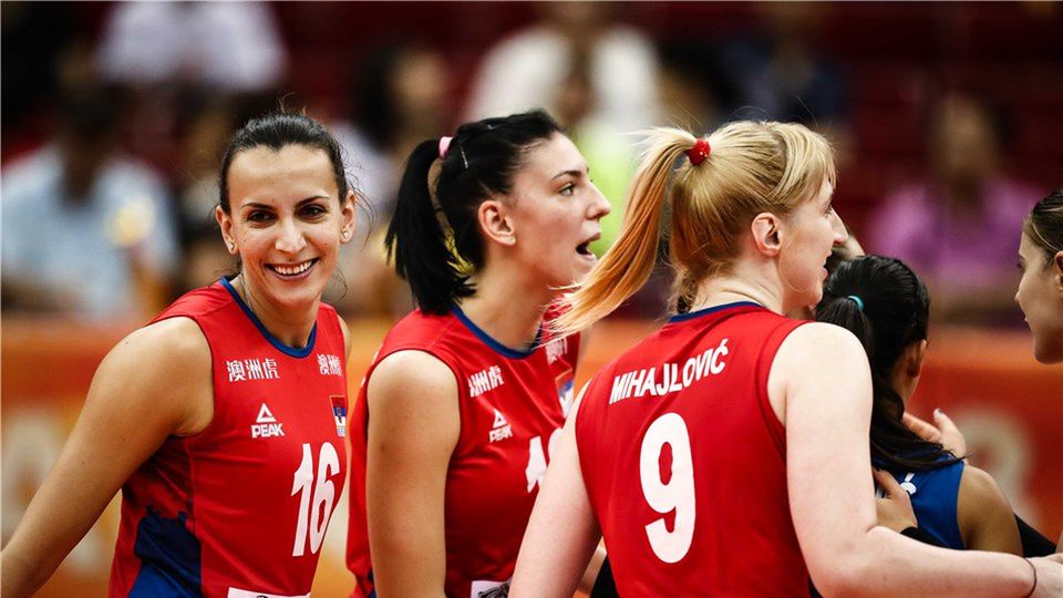 reprezentantki Serbii - Milena Rasić, Tijana Bosković, Brankica Mihajlović